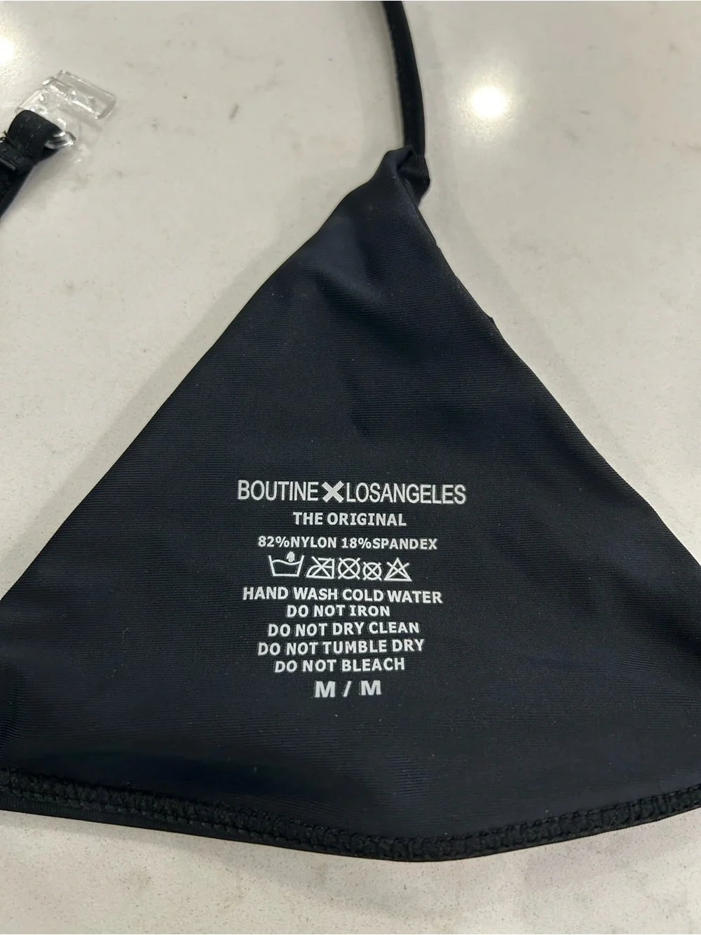 Boutine LA Pores Stride Manhattan Black Triangle Bikini Top
